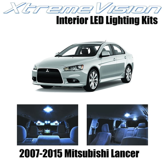 XtremeVision LED for Mitsubishi Lancer 2007-2015 (6 Pieces) Cool White Premium Interior LED Kit Package + Installation Tool