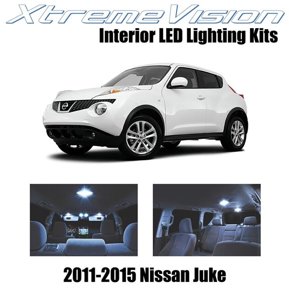 XtremeVision LED for Nissan Juke 2011-2015 (6 Pieces) Cool White Premium Interior LED Kit Package + Installation Tool