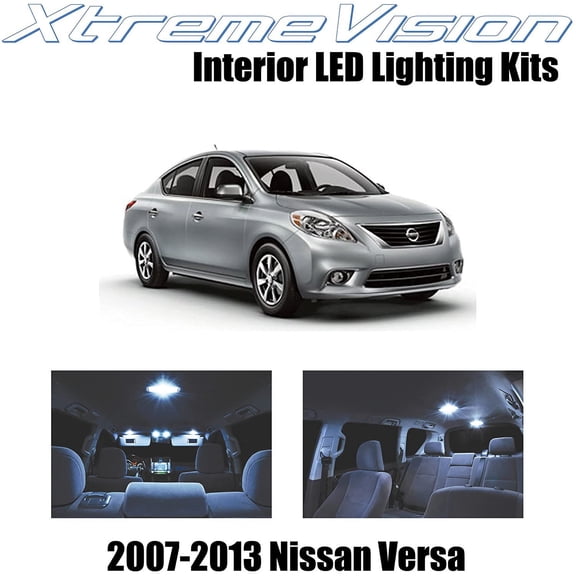 XtremeVision LED for Nissan Versa 2007-2013 (6 Pieces) Cool White Premium Interior LED Kit Package + Installation Tool