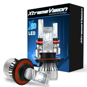XtremeVision X10 H13 LED Headlight - 64W LED Bulb - IP65 Light Bulb - 12000LM - Plug & Play LED Headlight Bulb - 1Pair