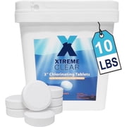 XtremepowerUS XtremeClear 3" Stabilized Chlorine Tablets for Swimming Pool, Slow Dissolving, 10 lbs