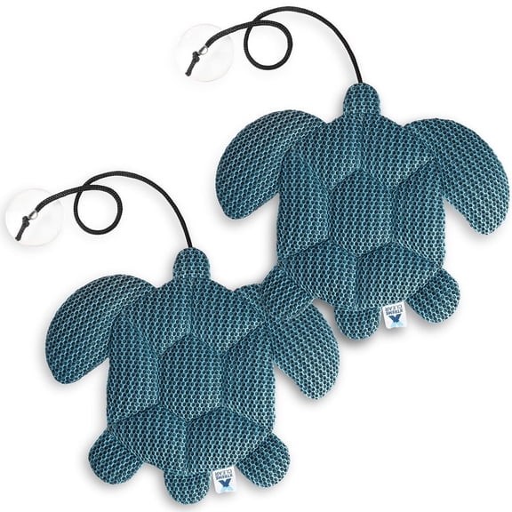 XtremepowerUS Turtle Hot Tub Scum Absorber Sponge, Absorbent Foam Material, Large Oil & Scum Remover for Spas & Pools, Blue, 2-Pack