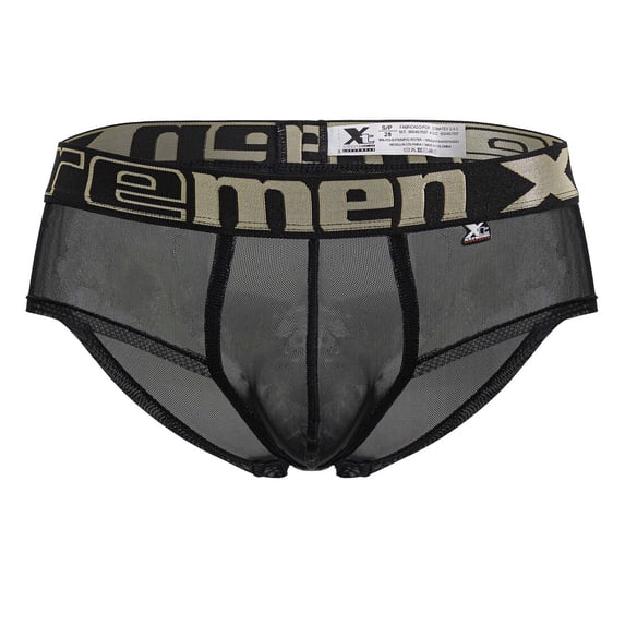 Xtremen Fashion Underwear 91236 Microfiber Briefs Color Black Size M