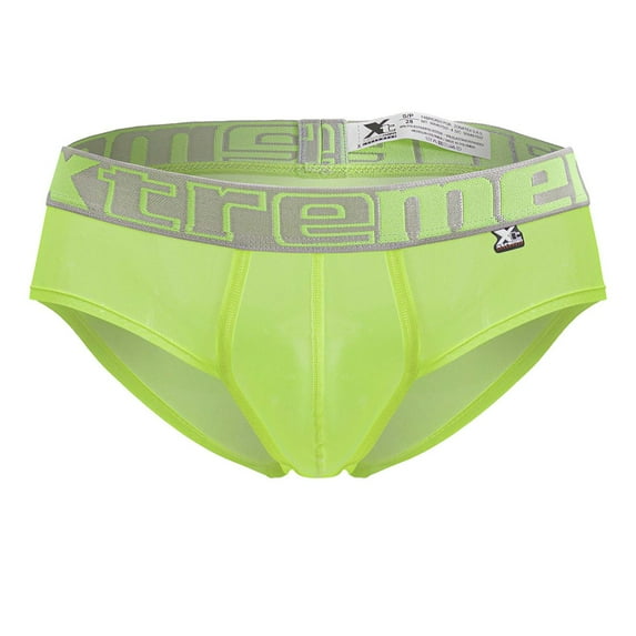 Xtremen Fashion Underwear 91236 Microfiber Briefs Color Neon Green Size S