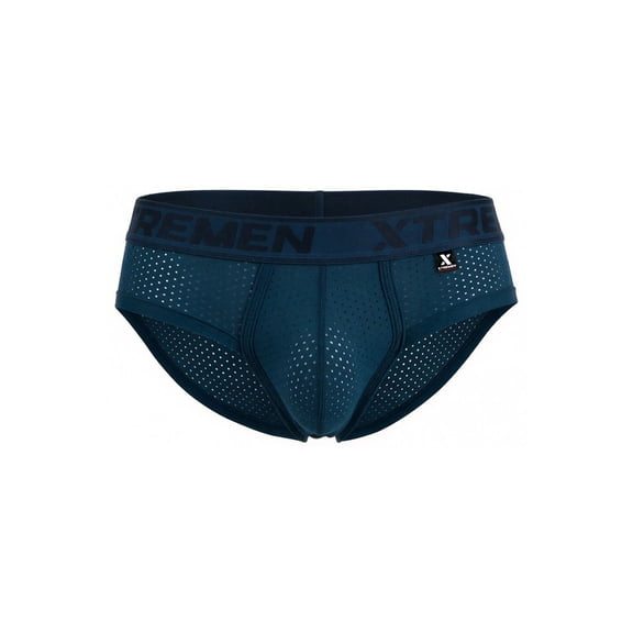 Xtremen Style 91250 Microfiber Mesh Briefs Color Petrol Size XL