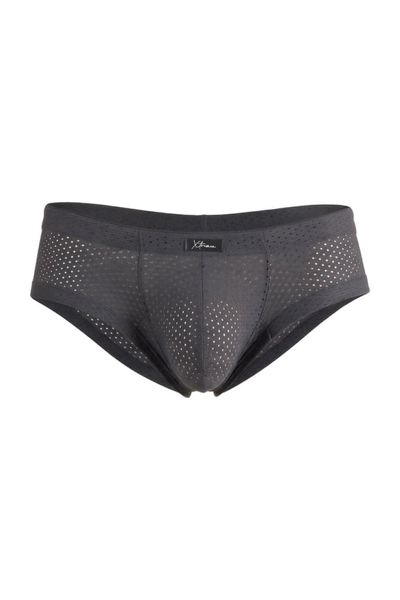 Style 91269 Microfiber Mesh Briefs Color Gray Size S
