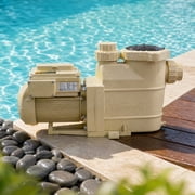 XtremepowerUS 1.5 HP Variable Speed Inground Pool Pump, 230V Self-Priming, 121 GPM, 77 Ft Head, 1.5"/2" Union