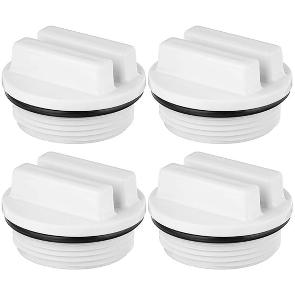 XtremepowerUS 1.5" Threaded Pool Spa Return Line Winterizing Plug & Pool Filter Drain Plug SP1022C With O-Ring For Winterizing Pools, Fits Most Hayward Pentair Pool Filters, 4 Pack