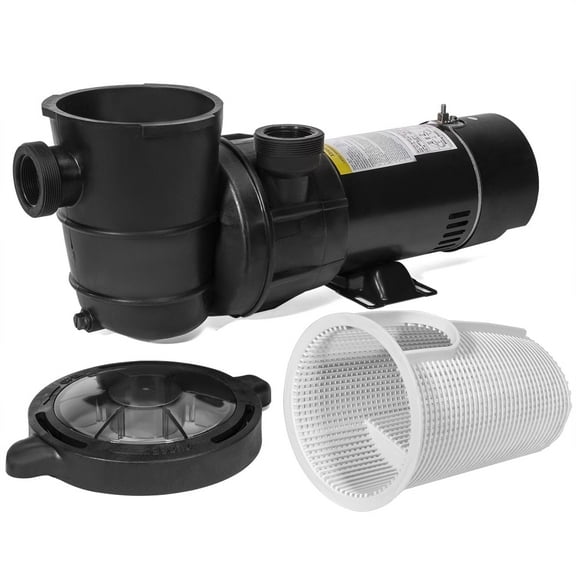 XtremepowerUS 1.5HP Above Ground Pool Pump, Single Speed, 5400GPH, Energy Efficient, 115V