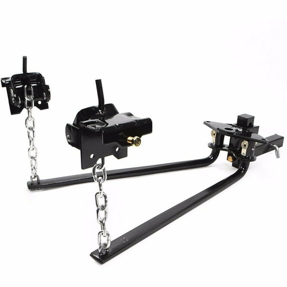 XtremepowerUS 10,000 lb Weight Distribution Hitch with Sway Control, 1,000 lb Tongue Weight, 2" Shank, Heavy Duty Trailer Towing Kit