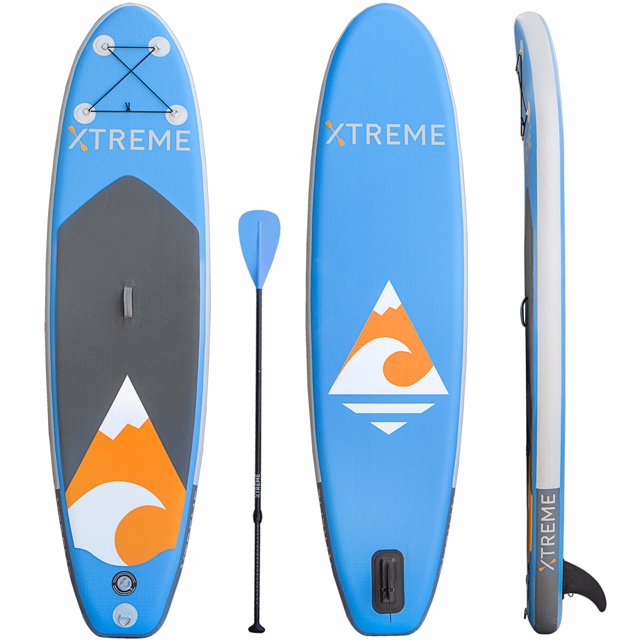 XtremepowerUS 10ft Aqua SUP Paddle Board Inflatable StandUp PaddleBoard
