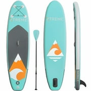 XtremepowerUS 10ft Aqua SUP Paddle Board Inflatable StandUp PaddleBoard, Mint