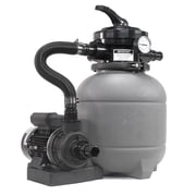 "XtremepowerUS Above Ground Pool Pump with 12"" Sand Filter and Stand, 115V/60Hz - Filter Media Included"