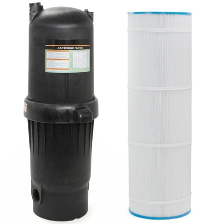 XtremepowerUS Pool Cartridge Filter System 175 Sq. Ft. for In Ground Pool/Spa Up to 72,000 Gallons