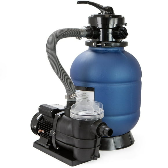 XtremepowerUS 13" Sand Filter Pump, 2400 GPH, High Flow Pool Pump For Above Ground Pools Combo Set