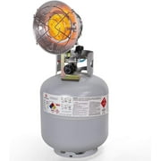 XtremepowerUS Tank Top Portable Propane Radiant Heater, 15,000 BTUs, Instant Infrared Heat, For Jobsite/Garage/Workspace, Up to 96 Hrs on 20lb Tank, Outdoor Use Only