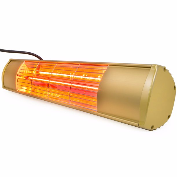 XtremepowerUS 1500 Watts Wallmounted Infrared Electric Patio Heater