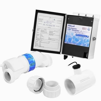 XtremepowerUS 15K Salt Water Chlorinator System for In-Ground Pools - Flow Switch - 15,000 Gallon