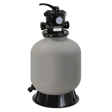 XtremepowerUS 16 in Sand Filter Pump, Above Ground & In-Ground Pool Sandpump, 7-Way Valve, 75139
