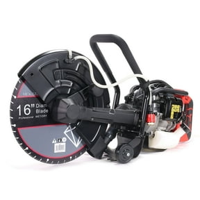 XtremepowerUS 16-Inch Wet/Dry Concrete Cut-Off Saw, 52cc Gas Engine, Water Line Guide Roller, 2000W