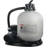 XtremepowerUS 19" Sand Filter Pump, 4500 GPH, With 1.5HP Pool Pump For Above Ground Pools, With 7-Way Multi-Port Valve & Strainer Basket, For Domestic & Commercial Pools
