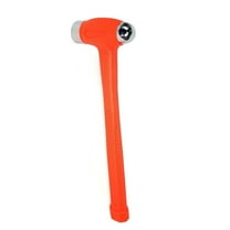 XtremepowerUS 1LB Dual Head Ball Peen, Dead Blow Hammer, Striking Flat 16oz, Orange