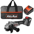 thumbnail image 1 of XtremepowerUS 20V 4-1/2" Cordless Angle Grinder, Brushless, With Battery, Charger & Carrying Bag, 1 of 3