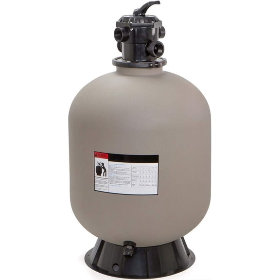 XtremepowerUS 24" Pool Sand Filter, 62 GPM 300 lb Sand Capacity with 7-Way Multiport Valve, 1.5" NPT for Above & In-Ground Pools