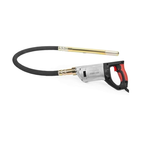 XtremepowerUS Handheld Concrete Vibrator, 3HP 5,000VPM, 5' Flexible Shaft, Great For Air Bubble Removal & Mixing Concrete