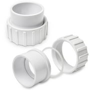 XtremepowerUS 2pc Union Fitting for Pool Pump, 2" NPT x 1.5" & 2" Slip PVC, 2 Pack