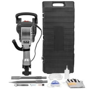 XtremepowerUS - 3600 Watt Electric Demolition Jack Hammer, Include Chisel & Point Chisel Bit Set with Carrying Case