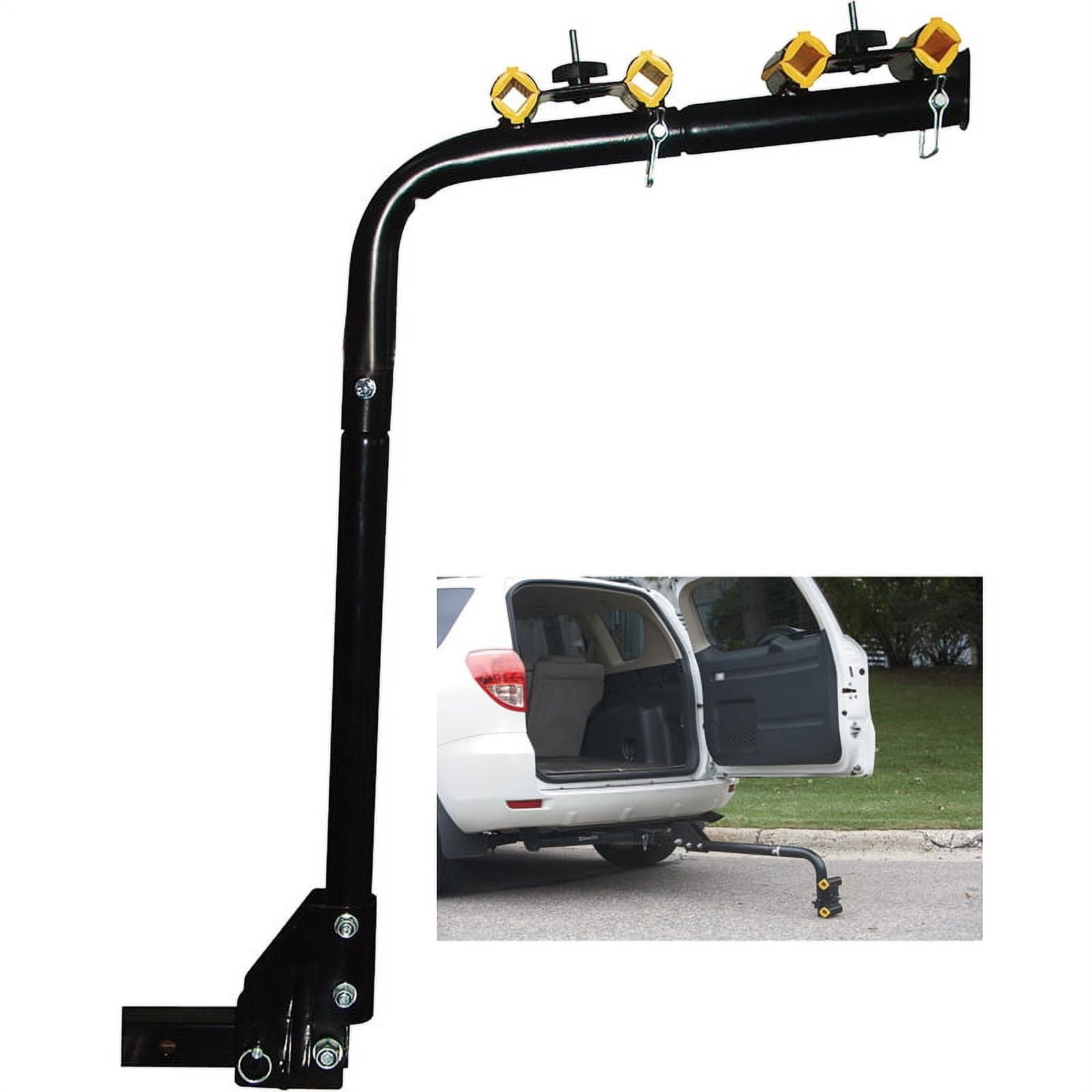 XtremepowerUS 4Bike Swing Down Hitch Mounted Bike Rack