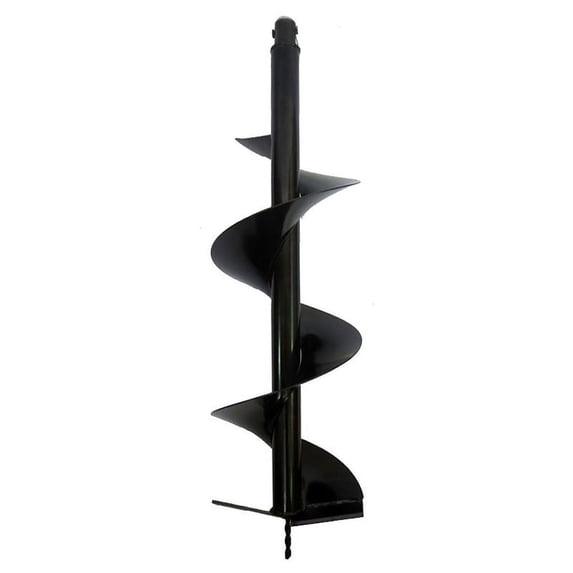 XtremepowerUS Earth Auger Drill Bits 4" 6" 8" 10" 12" For Gas Powered Auger Post Hole Digger 4" Hole Inner Diameter 3/4" Shaft