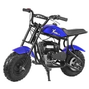 XtremepowerUS 40cc Gas Mini Dirt Bike, 4-Stroke Engine, Off-Road Ride-On Motorcycle, Ages 13+, Top Speed 20 mph, 165 lb Capacity, Blue