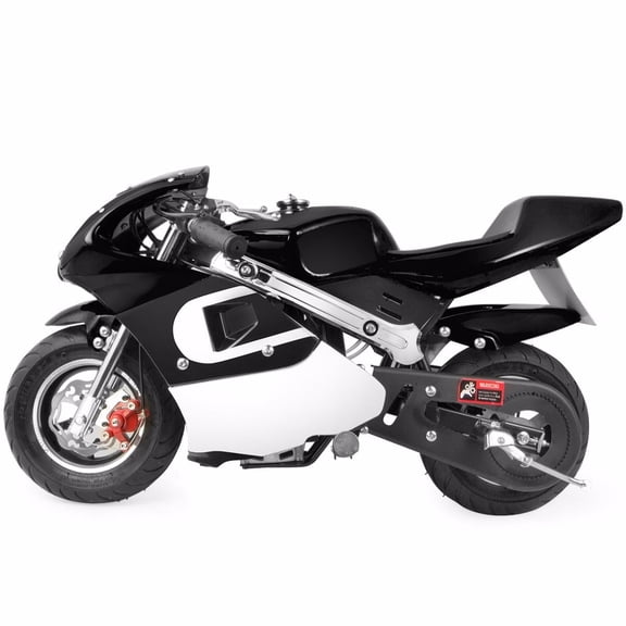 XtremepowerUS Kids Mini Motorcycle Gas Powered Pocket Bike 40cc 4-Stroke Ride On Black