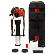 XtremepowerUS 52CC Gas Powered T-Post Driver, 1900W, Garden Fencing Tool Farm Piling Driver, Gasoline Garden Fencing Tool Machine With 2 Post Driving Head