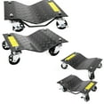 thumbnail image 1 of XtremepowerUS 6000LB Capacity Vehicle Dollies With Brakes, 4 Pack, 12" x 16", Wheel Car Dolly, 1 of 5