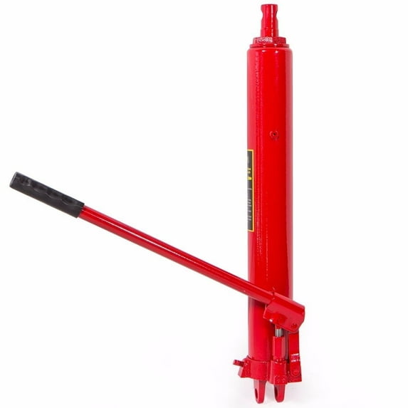 Stark USA 8 Ton Hydraulic Long Ram Jack With Single Piston Pump & Clevis Base (Fits: Garage/Shop Cranes, Engine Hoists, & More): 17,600LB Capacity