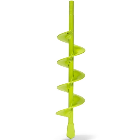 XtremepowerUS Auger Drill Bit 2" x 9" Garden Plant Flower Bulb Auger Rapid Planter Bulb & Bedding Plant Auger For 3/8" Hex Drive Earth Drill Fence Post Umbrella Hole Digger