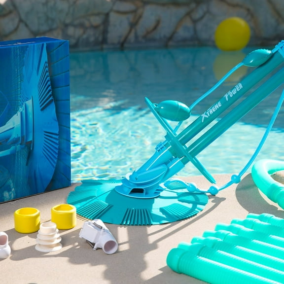 XtremepowerUS Automatic Suction Side Pool Cleaner, Creepy Crawler Pool Vacuum with Hose Set