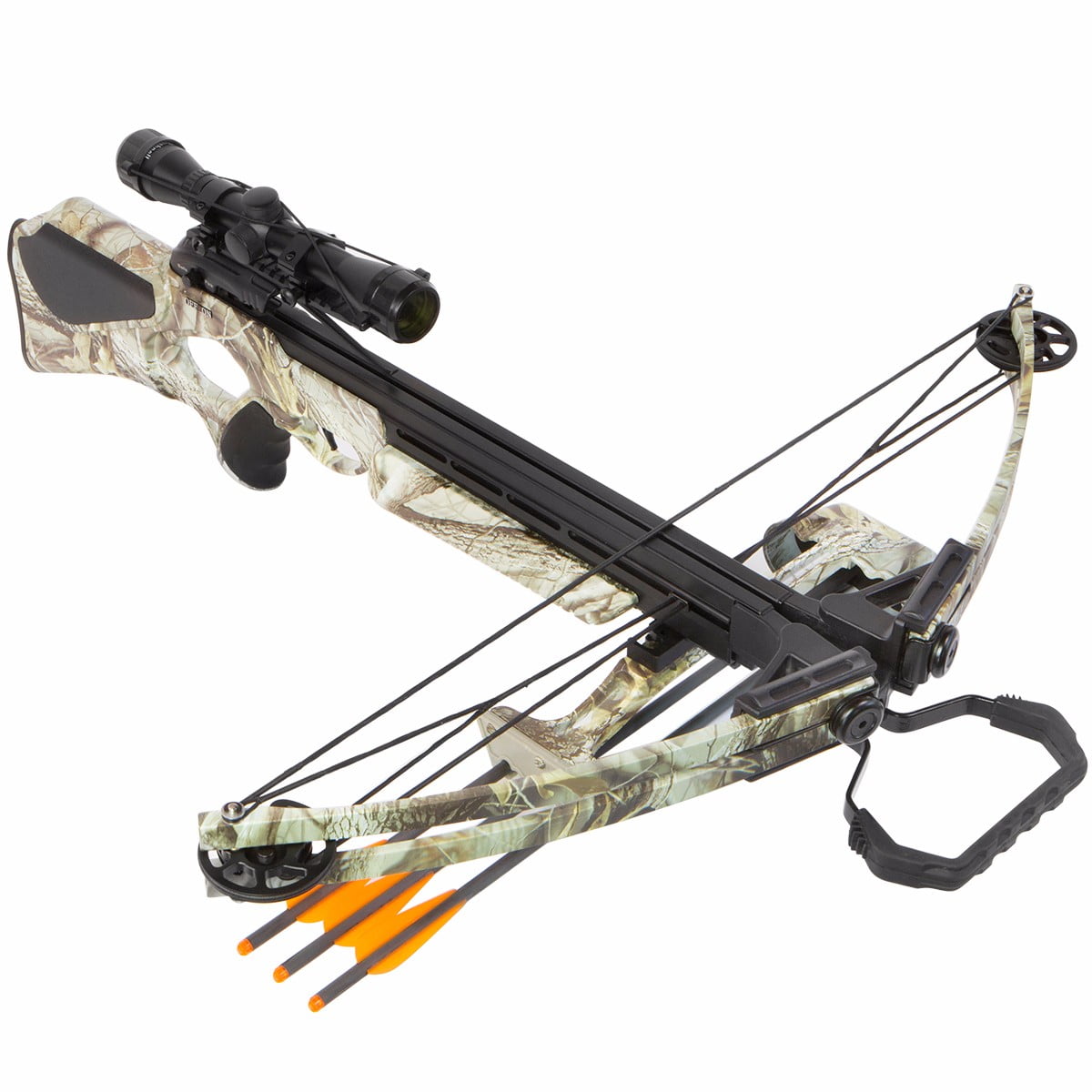 XtremepowerUS Crossbow 180 lbs 320 fps Archery Hunting Equipment with Quiver and 3 pcs Arrows