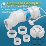 XtremepowerUS Universal Salt Cell Plate Up to 15,000 Gallons, Chlorination Salt Cell For In-Ground Swimming Pools, 15K Cell Plate With Temperature Sensor