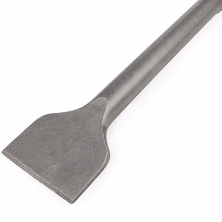 XtremepowerUS 1-1/8" Hex Shank 12" Alloy Steel Scraping Chisel, Chisel Bit for Electric Demolition Hammers & Jack Hammers, 3" Width