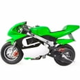 thumbnail image 1 of XtremepowerUS Gas Pocket Bike Motorcycle 40cc 4-stroke Engine, Green, 1 of 5