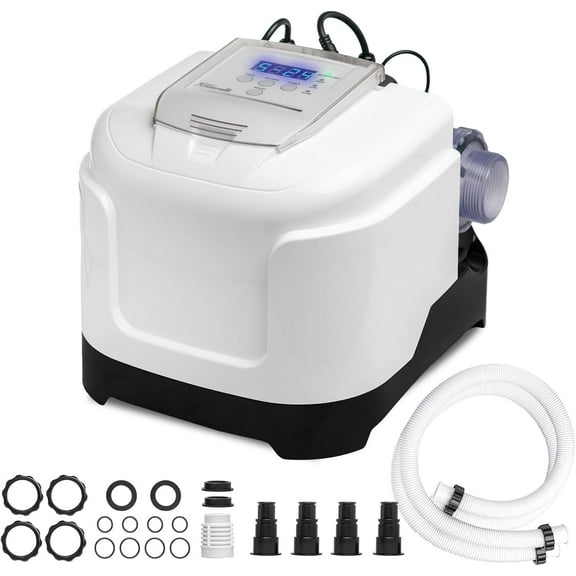 XtremepowerUS Salt Water Pool System for Above-Ground Pools, 15,000-Gallon Salt Chlorine Generator with Timer Control