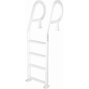 XtremepowerUS Above Ground Pool Ladder 54 Inch Adjustable Step Ladder for Swimming Pools
