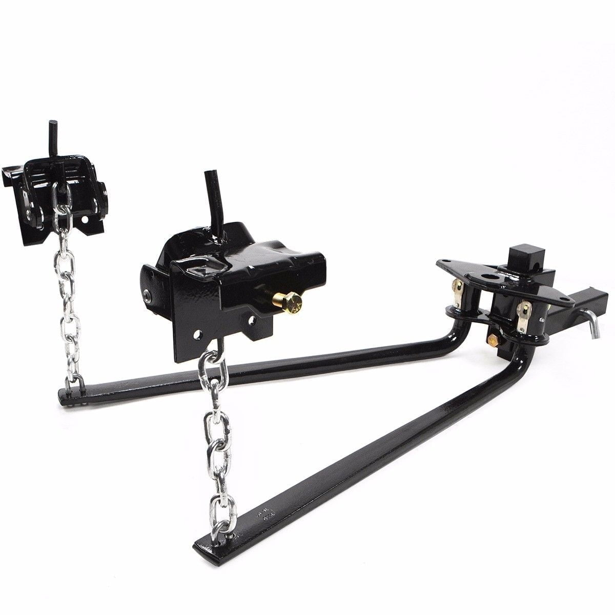 XtremepowerUS Heavy Duty Weight Distribution Hitch, 1,000LB Weight Distributing Hitches Kit With Sway Control For Trailer, 2" Solid Steel Shank, Powder Coated Load Leveling Hitch