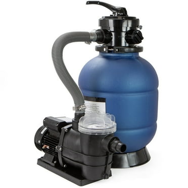 XtremepowerUS High-Flo Sand Filter Pump System 13" Filter Tank 10,000 Gallons for Above Ground Pool 3/4HP Pool Pump 2400GPH