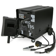 XtremepowerUS 195 Amp MIG 195 Gas/Gas Less Flux Wire Core Welder Welding Machine, Automatic Wire Feed, 230V