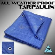 XtremepowerUS Multi-Purpose Tarps Poly Tarp Cover Outdoor Indoor Tarp (16' x 20' feet) Blue